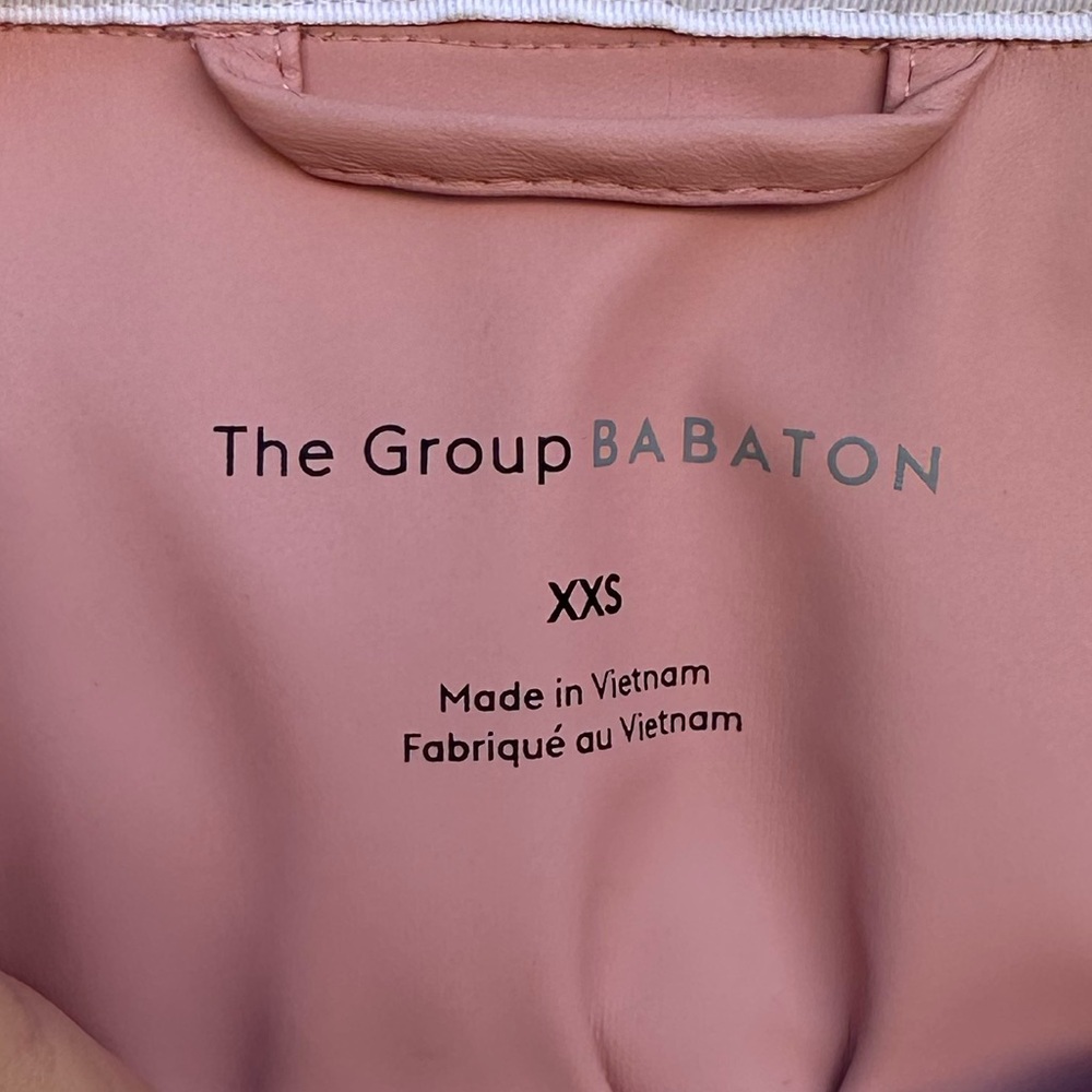 Babaton Light Pink Utility Rain Jacket - Picture 3 of 3